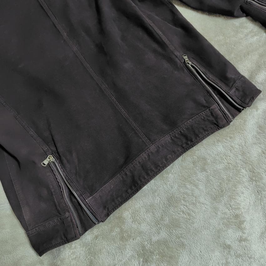 新品 Andrea D'AMICO サイズ54 ダミコ ライダース スエード