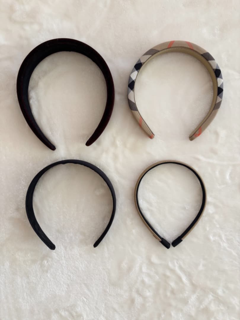 未使用【BURBERRY】2025　チェック ナイロン ヘッドバンド