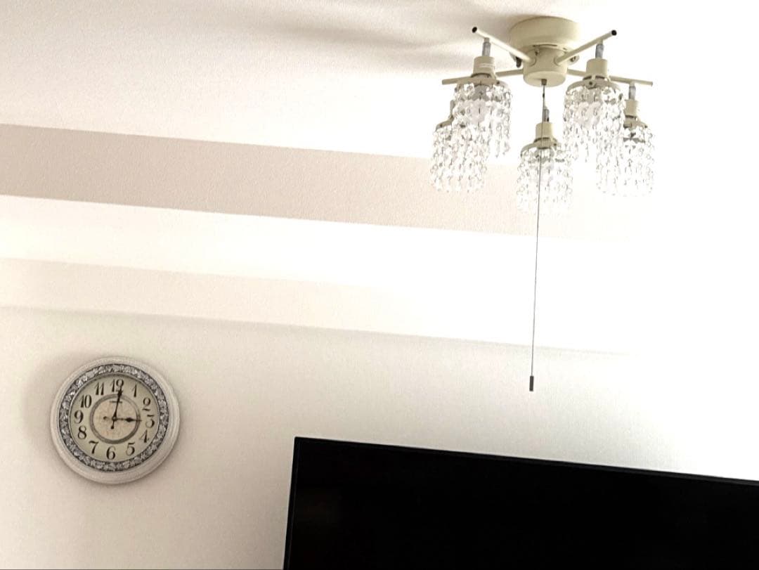 シーリングライト シャンデリア風 ５灯 ホワイト