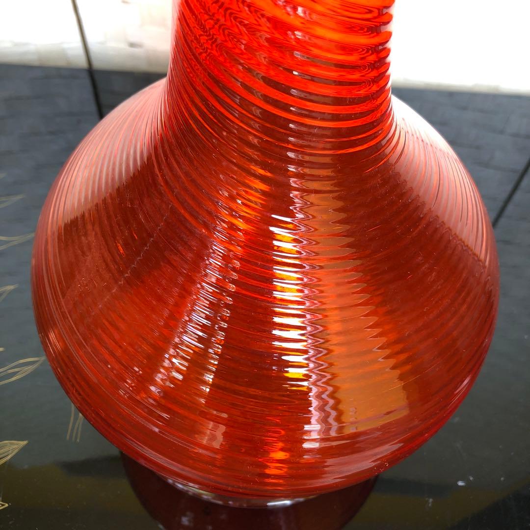 た60●豪華❗️高63cmツイスト 琉球ガラス花瓶