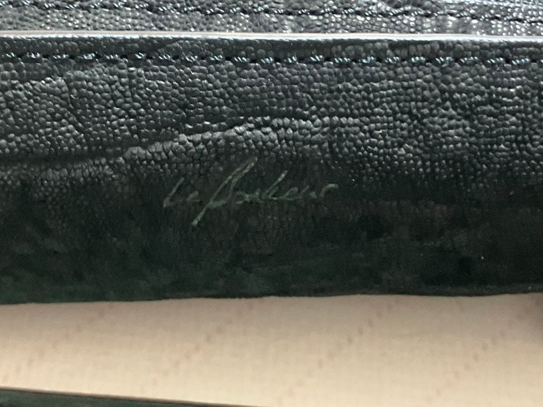 ルボナー デブペンケース エレファントレザー ブラック