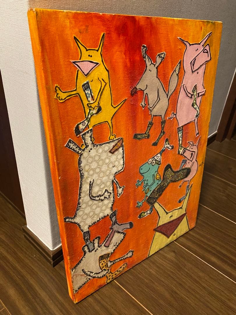 NY ニューヨーク　アーティスト作品　アルベロベロ風　切り絵