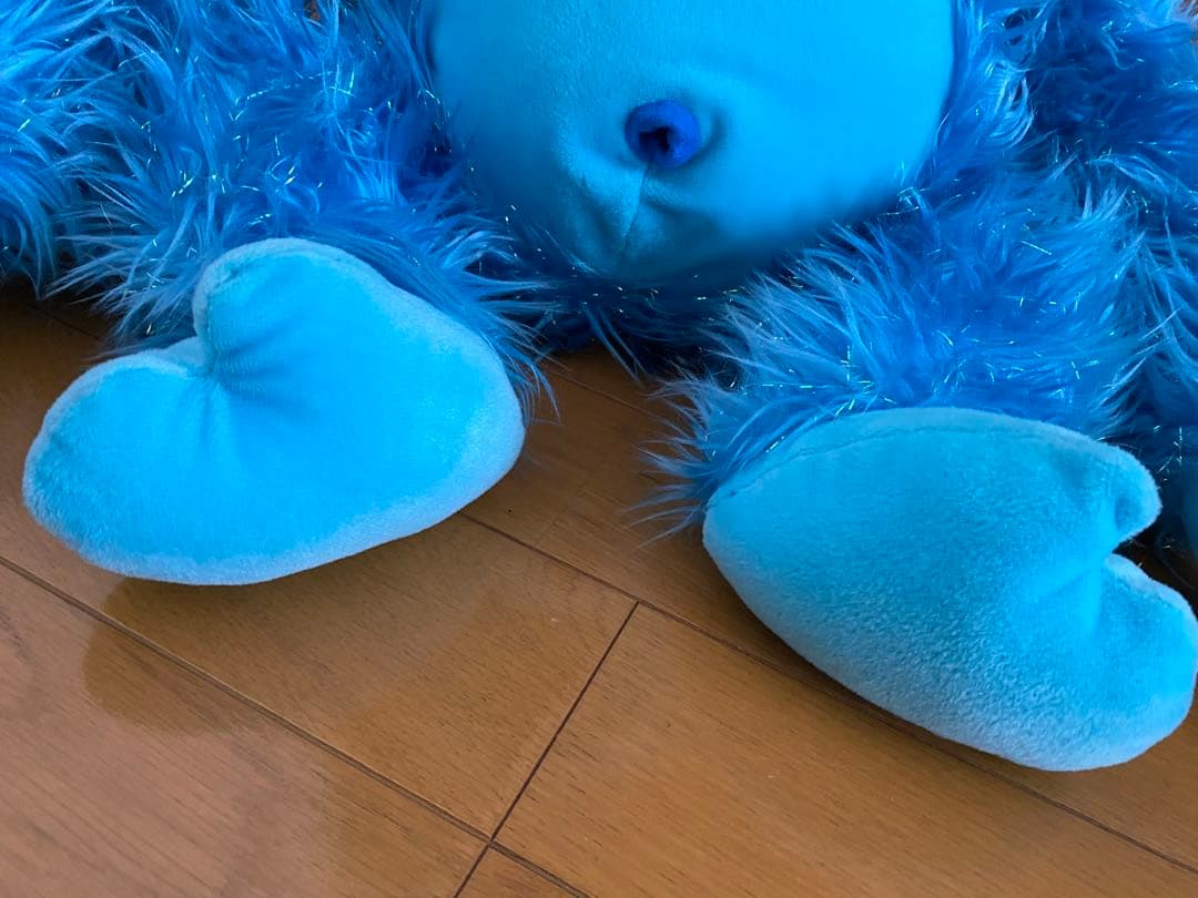 RUSS社　Jabar ゴリラ　ブルー　ぬいぐるみ　グリッター