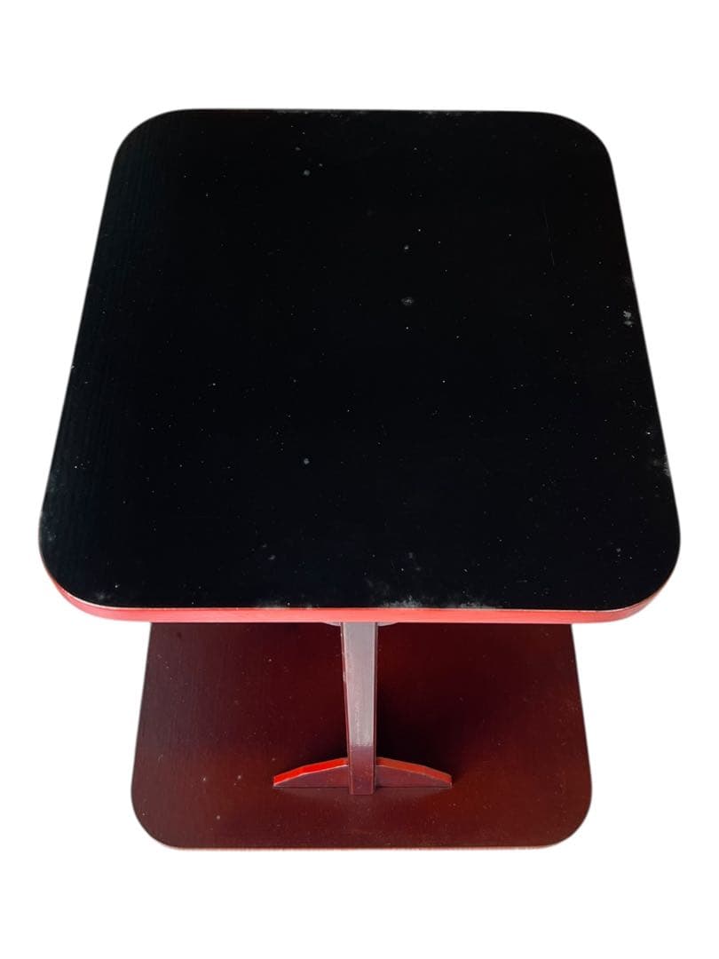 四方棚 茶道具 桐箱付 塗師作 蒔絵風 飾り棚 39cm