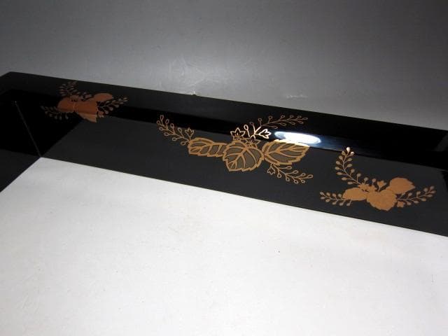 光琳堂越山 真塗炉縁 表千家宗匠 永田宗伴花押　　　　　e92