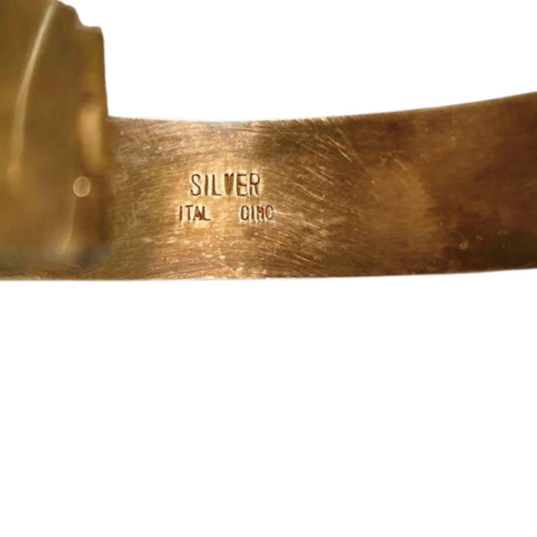 激レアデザイン【ital-chic】オールシルバー925 アンティーク腕時計