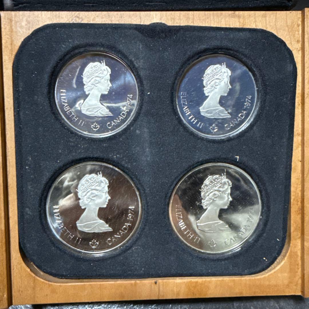 ねこ1976年オリンピック記念銀貨4枚セット（モントリオールオリンピック）