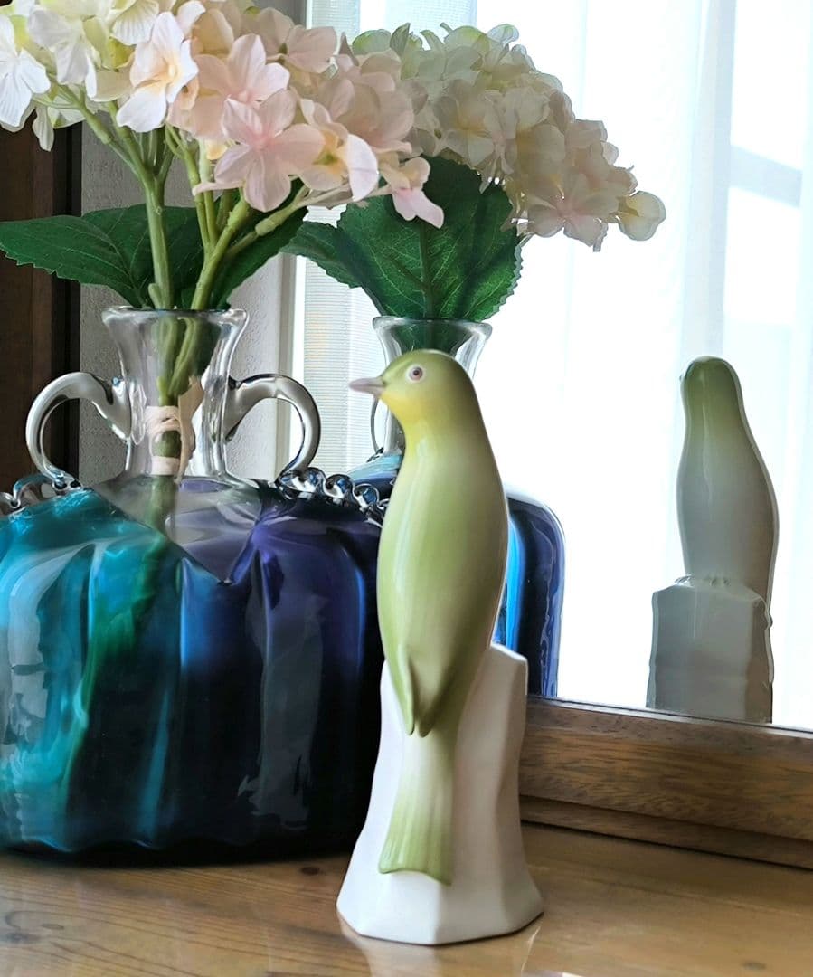 ノリタケ Noritake 陶器 置物 ウグイス 鳥 フィギュリン ヴィンテージ