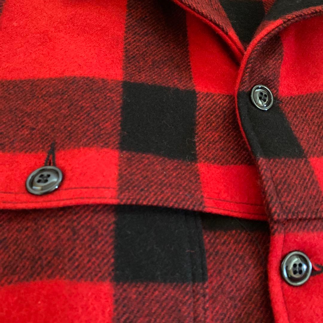 s*7様 BEMIDJI ダブルマッキーノウール チェックジャケット 42