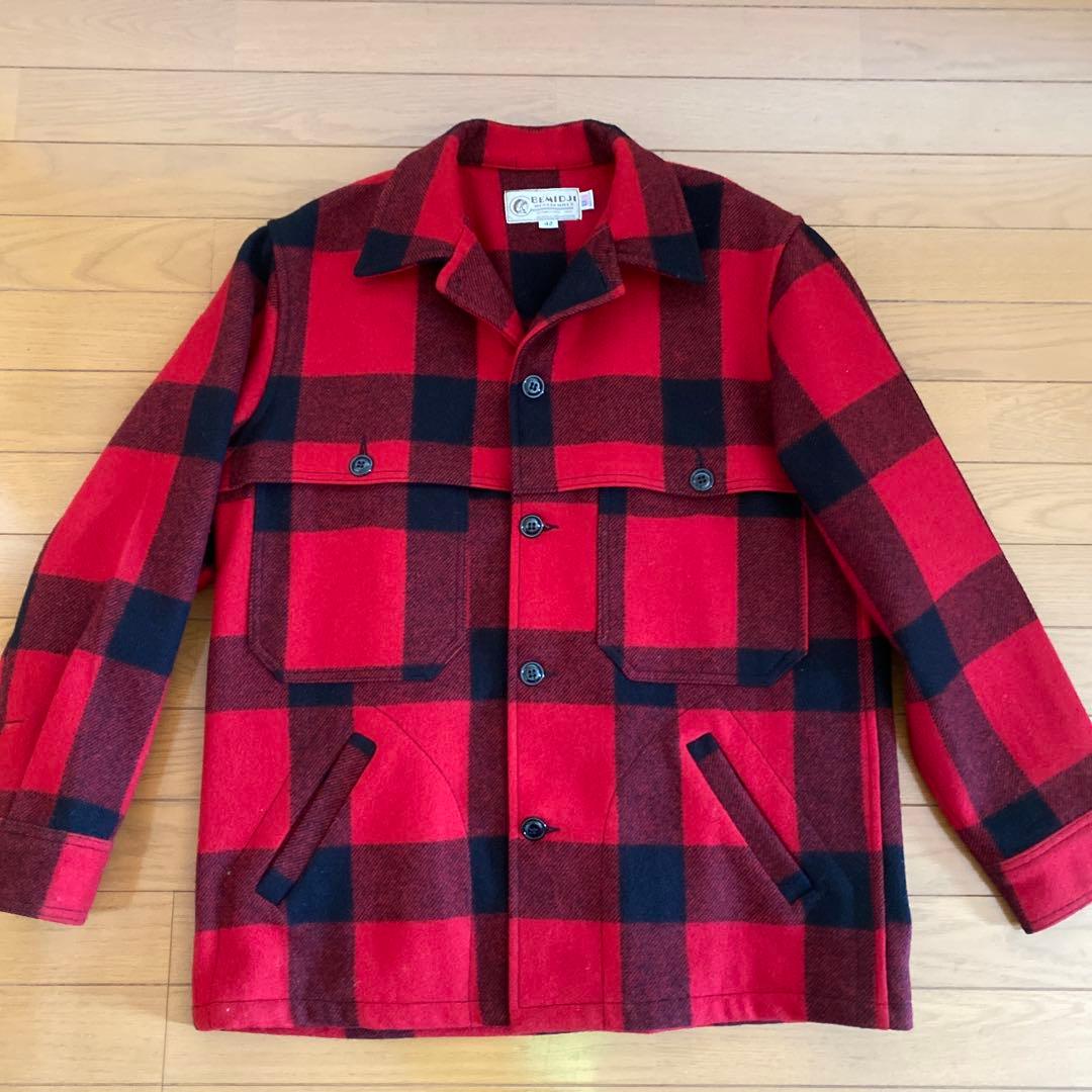 s*7様 BEMIDJI ダブルマッキーノウール チェックジャケット 42