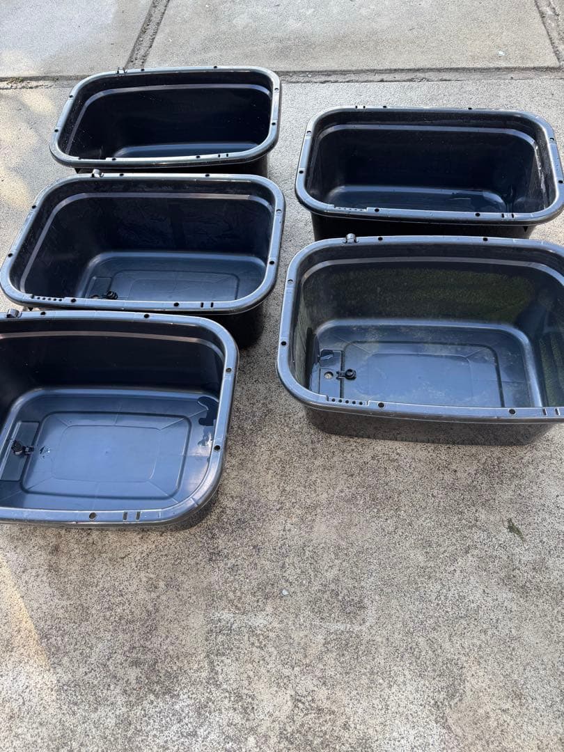 Ｅ－ＣＯＮ（エコン）　角型タライ　ブラック　８０