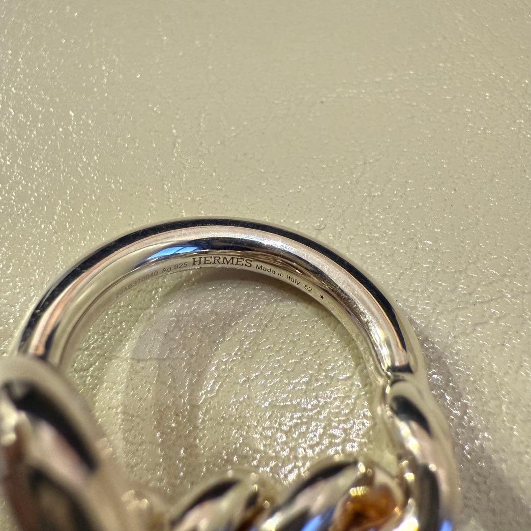 【美品】エルメス HERMES クロワゼット 52 リング 指輪 ブランド