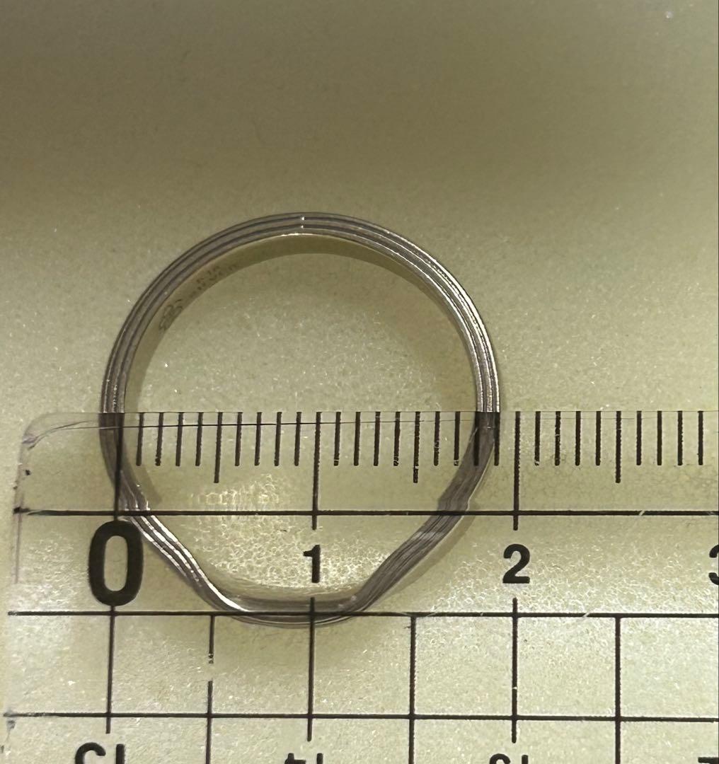 ゆりり 【杢目金屋】K18/Sv結婚指輪　15号 メンズ　レディース