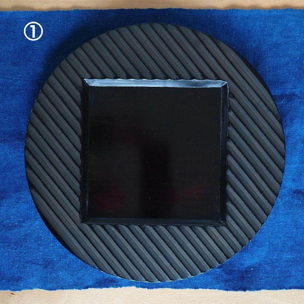 流れ小付丸盆象谷塗　仁田デザイン事務所　仁田貴夫　漆器プロジェクト　生活漆器