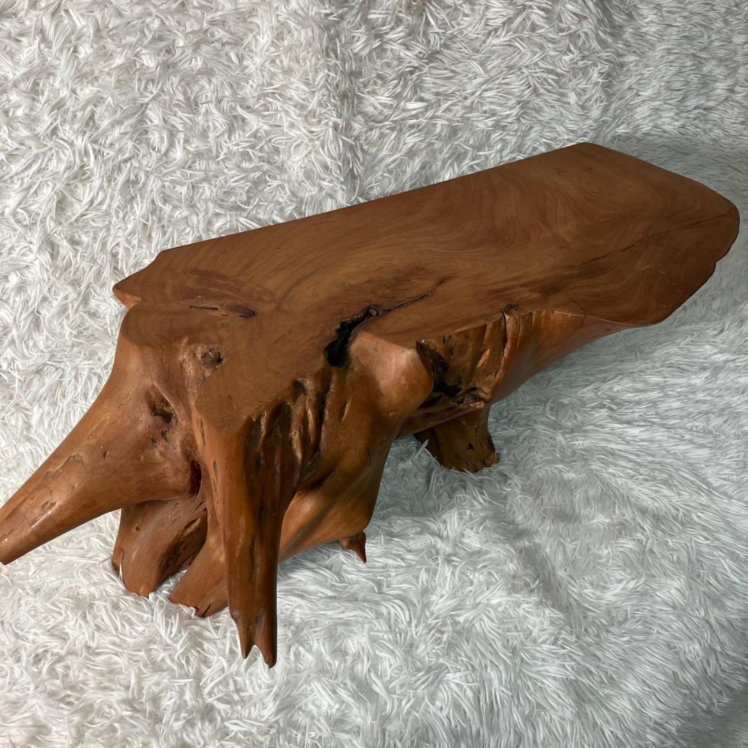 美品 天然木 一枚板 ローテーブル 流木 テーブル 無垢材 センターテーブル