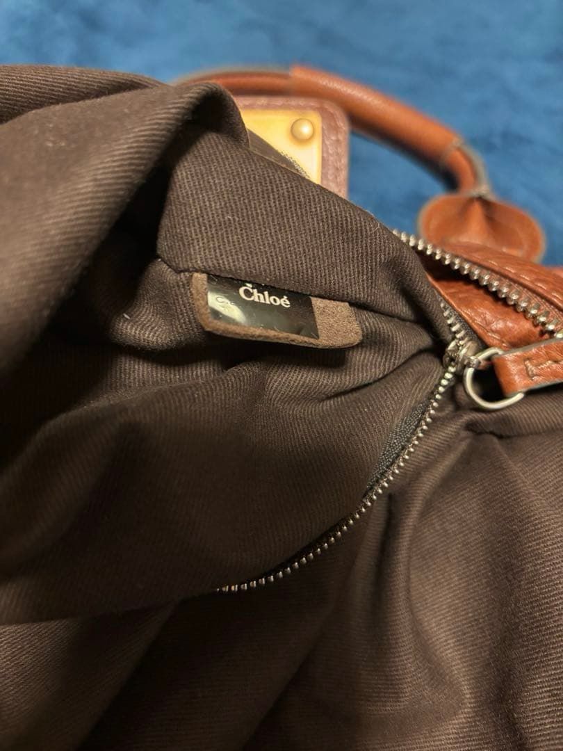Chloé パディントン　 ブラウンレザー ハンドバッグ