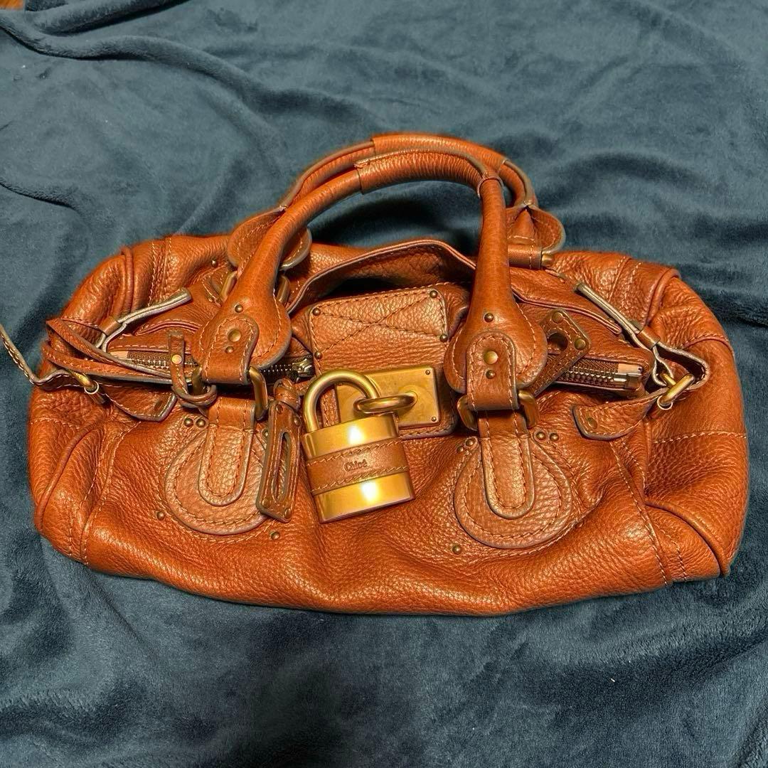 Chloé パディントン　 ブラウンレザー ハンドバッグ