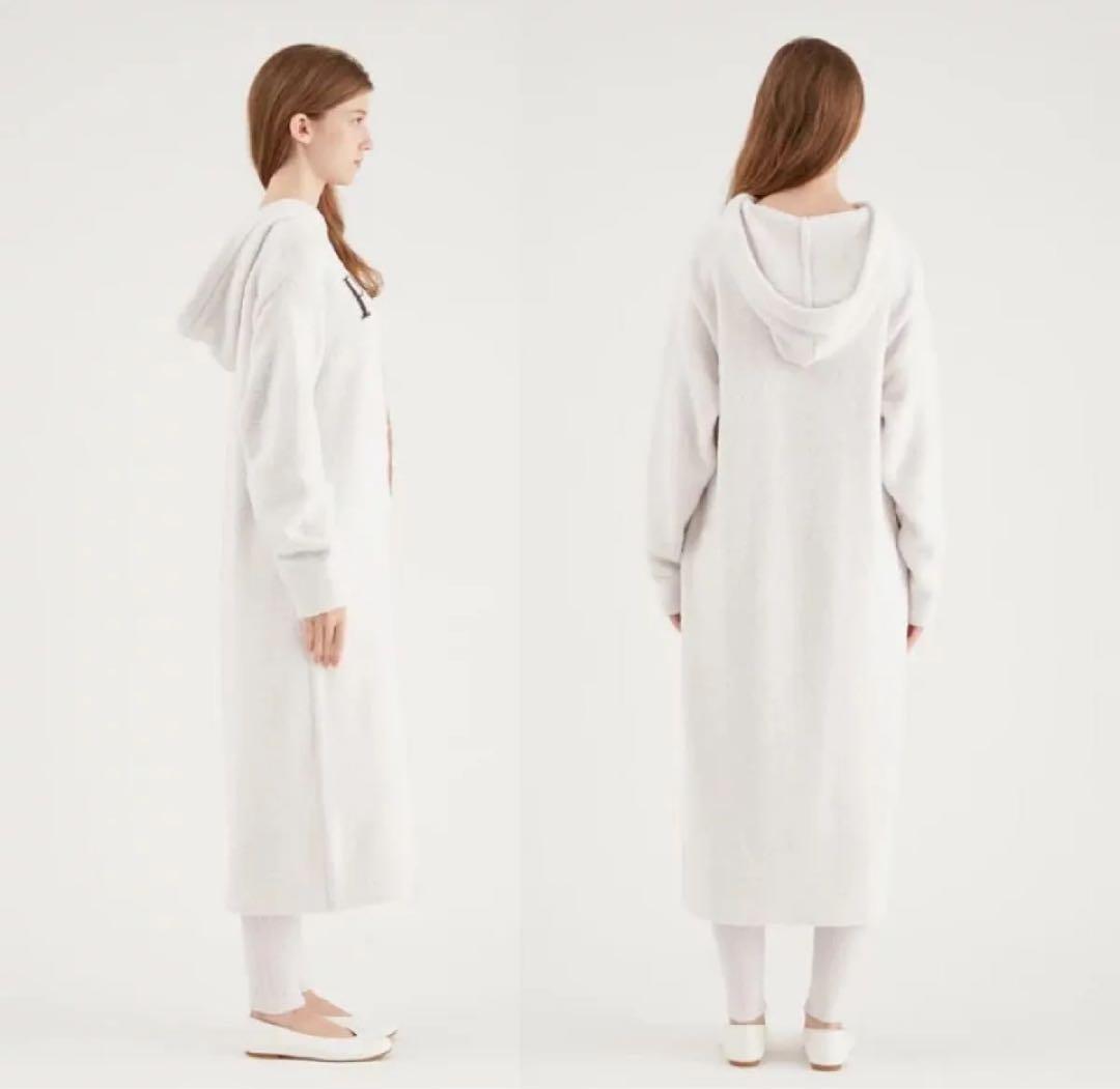 新品タグ付 ジェラートピケ トイプードル JOD ジャガードワンピース 白