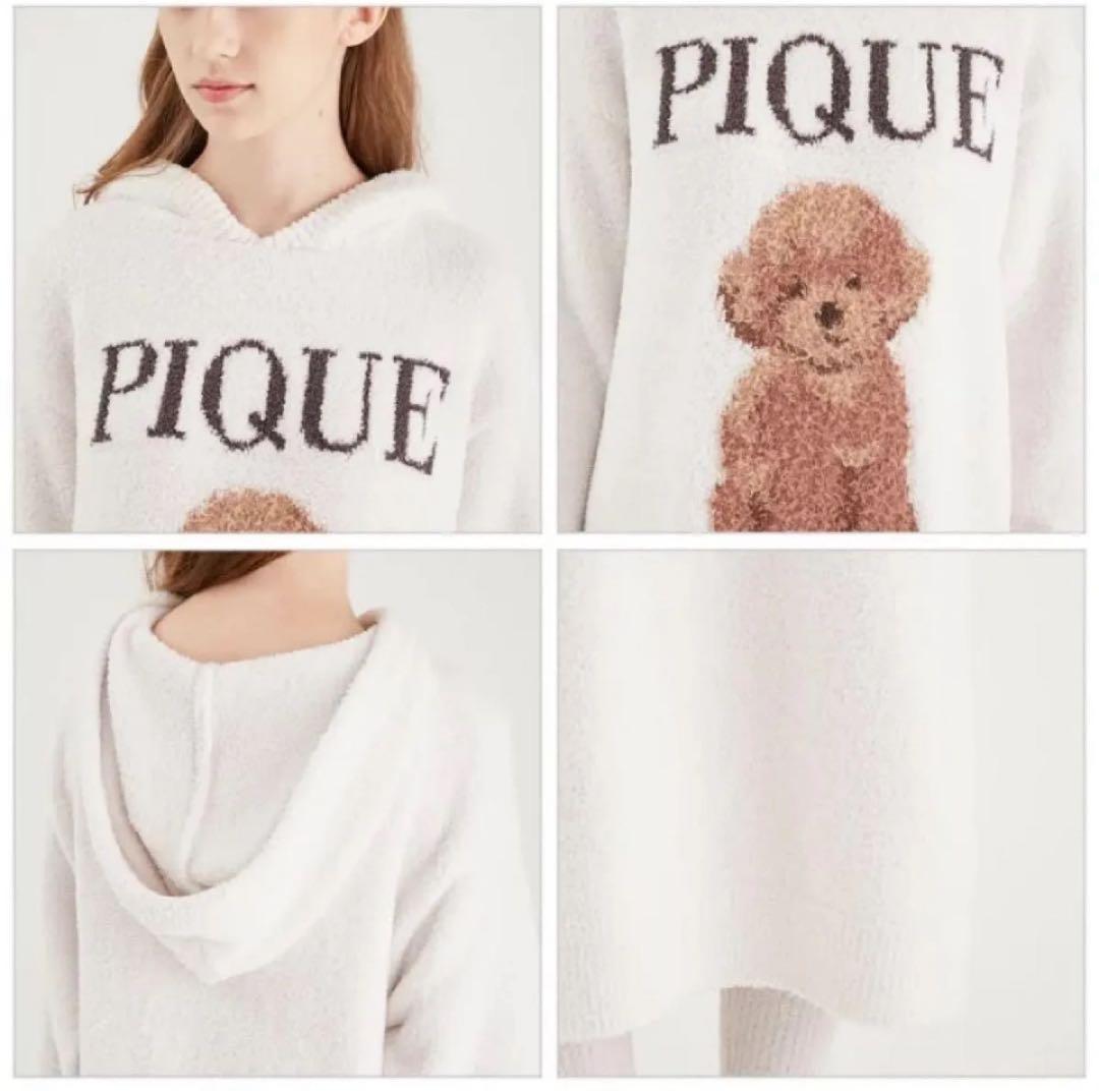 新品タグ付 ジェラートピケ トイプードル JOD ジャガードワンピース 白