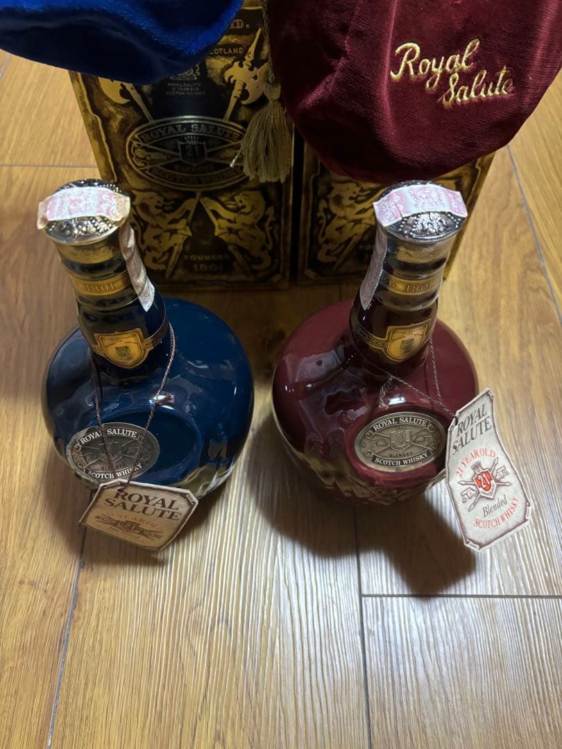 シーバス ロイヤルサルート 21年 CHIVAS  SALUTE赤、青