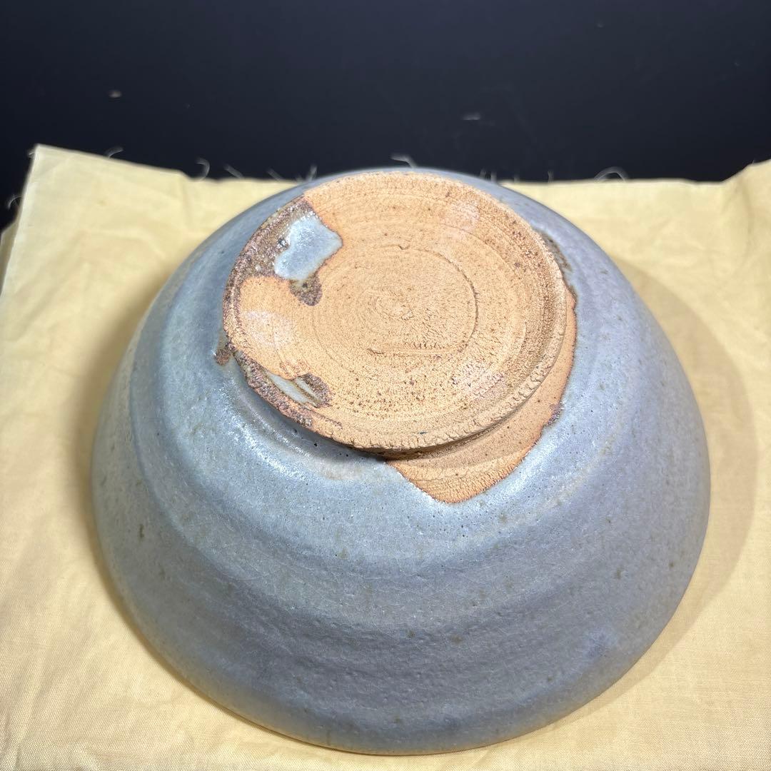 人間国宝　加藤孝造　灰釉深鉢　経約21センチ