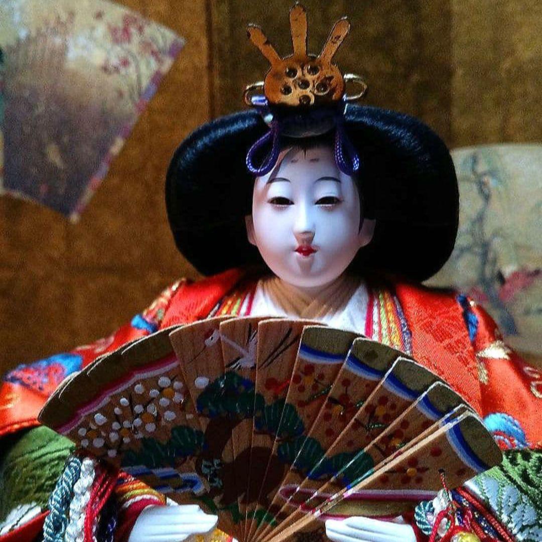 ＊「まこちゃん様」専用　天冠付き久月:親王飾り輪島塗:飾り収納箱　豪華3点セット