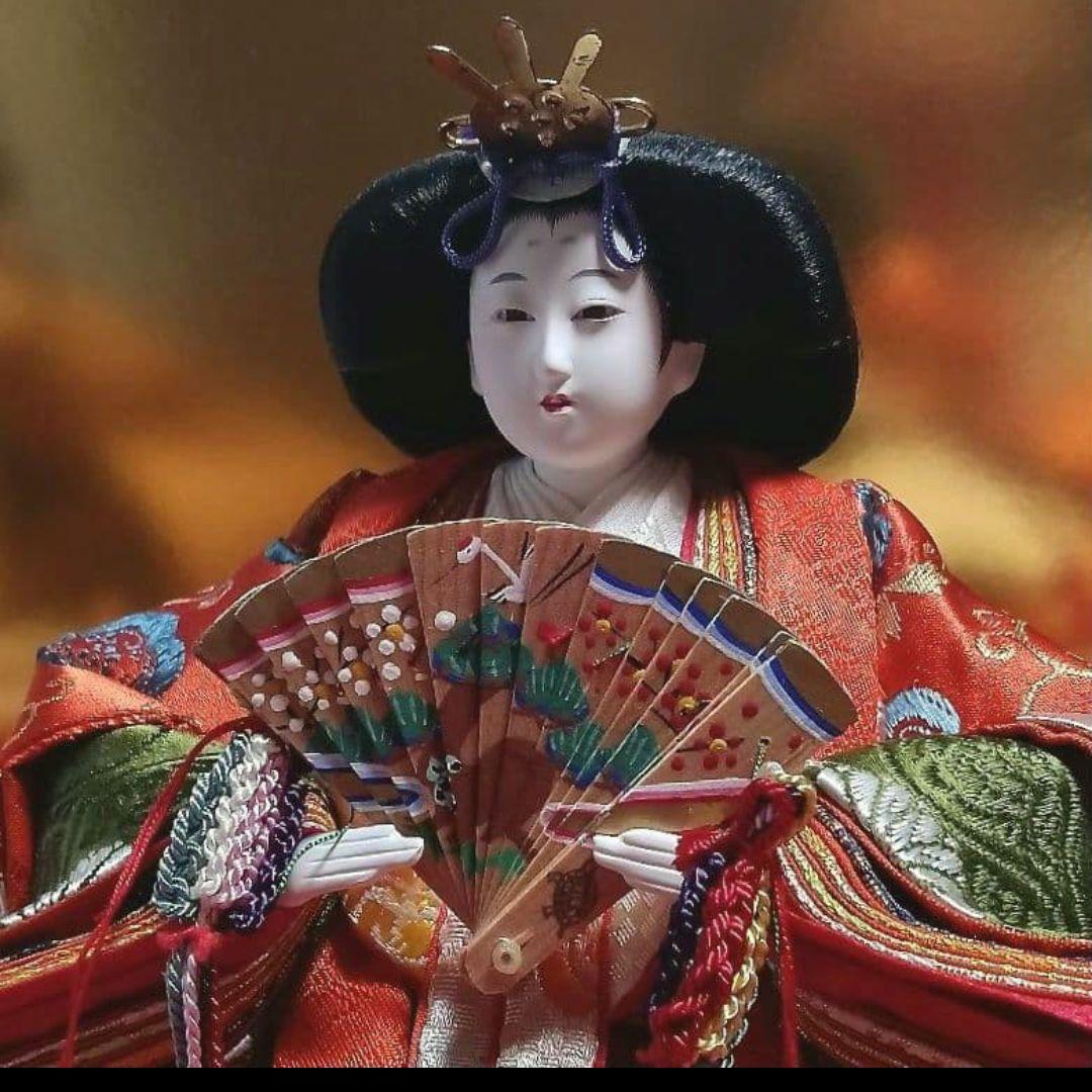 ＊「まこちゃん様」専用　天冠付き久月:親王飾り輪島塗:飾り収納箱　豪華3点セット