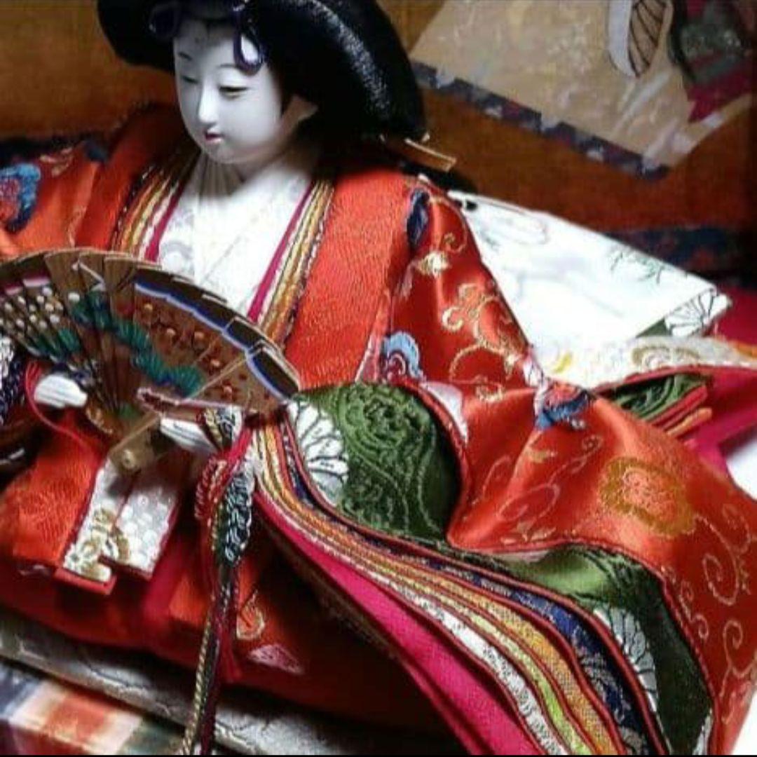 ＊「まこちゃん様」専用　天冠付き久月:親王飾り輪島塗:飾り収納箱　豪華3点セット