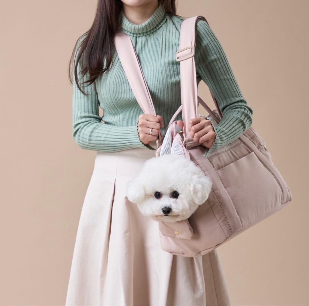 【美品】MILLIONG コットンキャンディバッグ バニラクリーム M