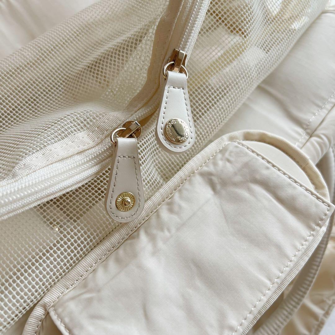 【美品】MILLIONG コットンキャンディバッグ バニラクリーム M