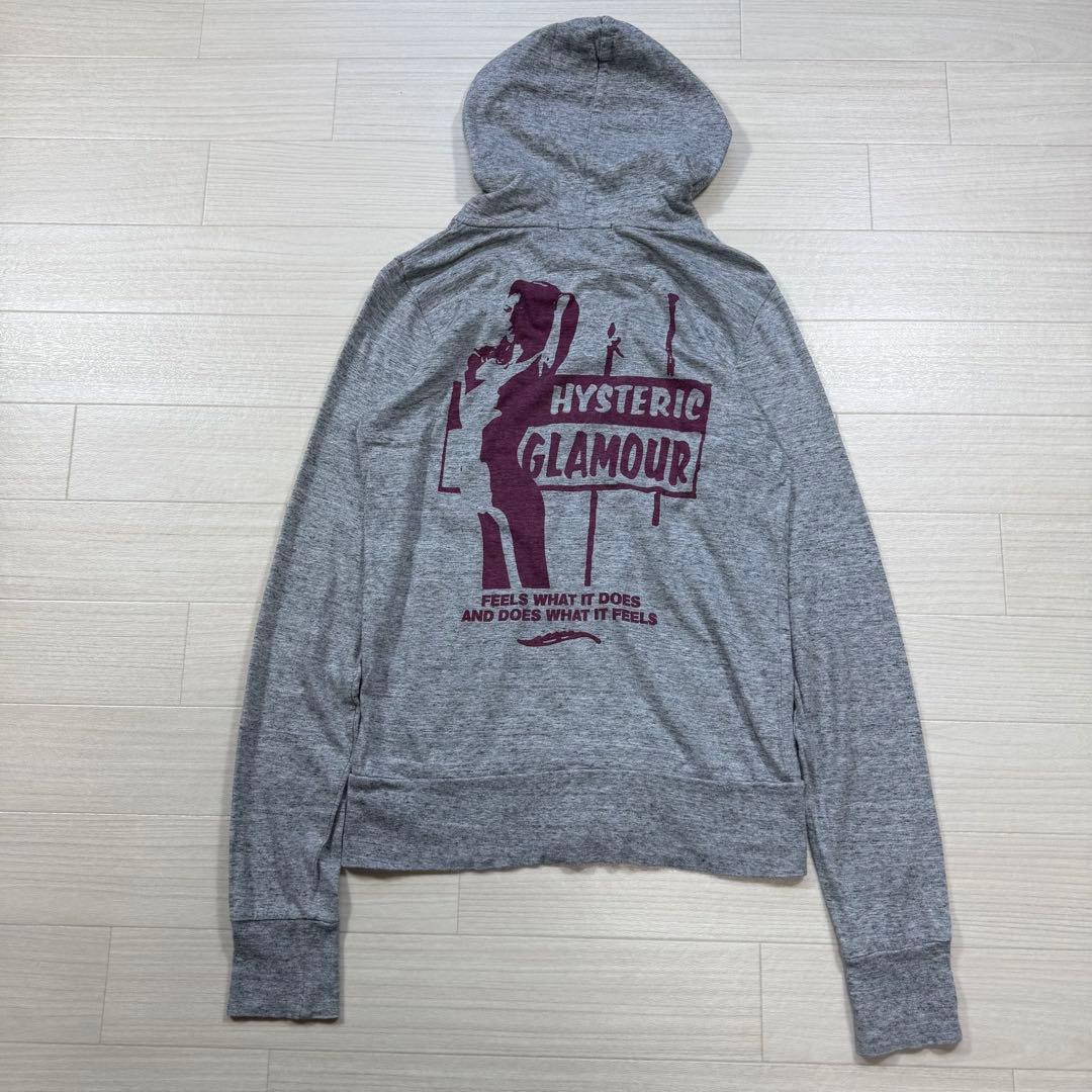 希少 ヒステリックグラマー フード付き ジップアップパーカー ヒスガール