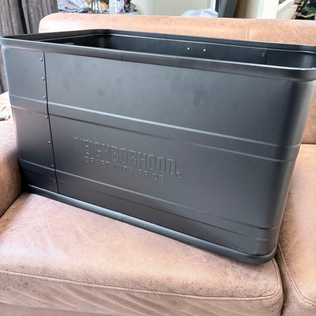 廃盤 ネイバーフッド アルミコンテナ 蓋なし 黒 初期モデル