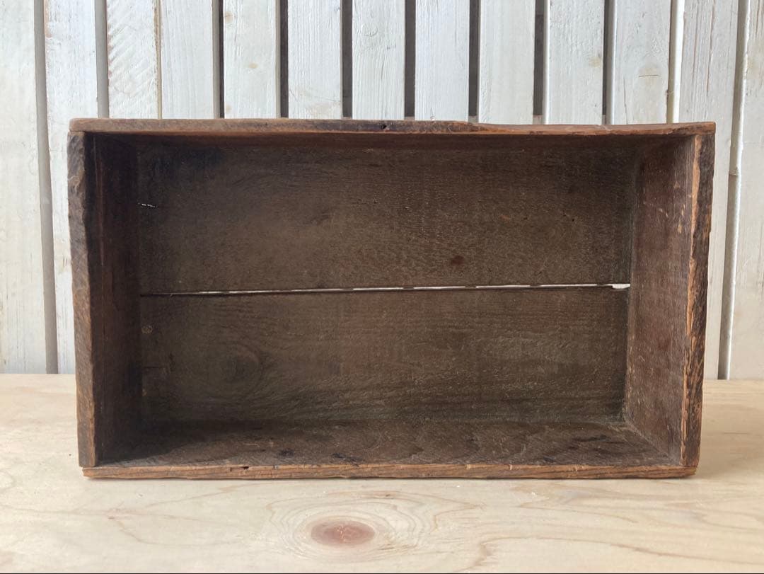 値下げBOVRIL ウッドボックス　ジャーボックス イギリス　アンティーク　木箱