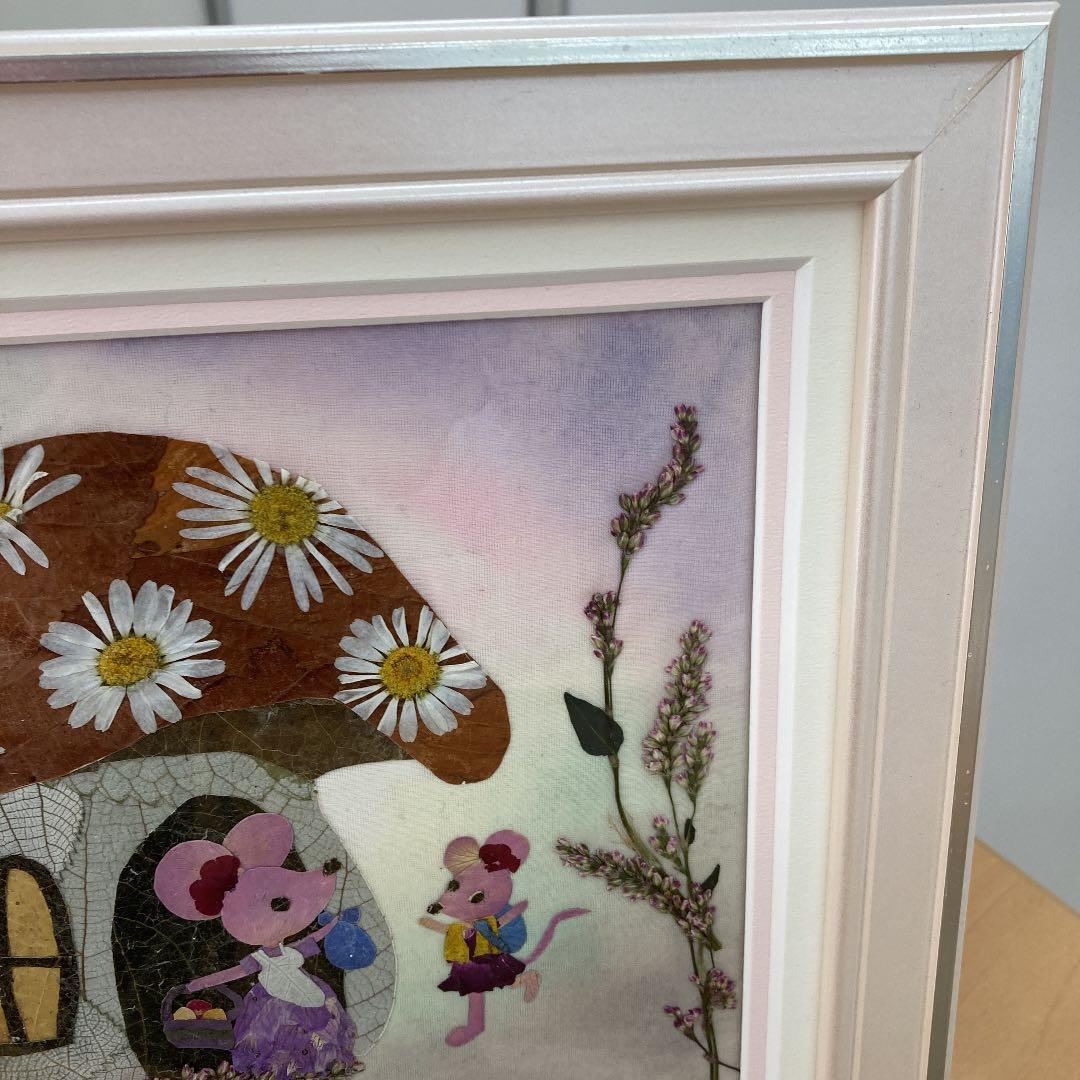 インテリア　押花額　ギフト　動物