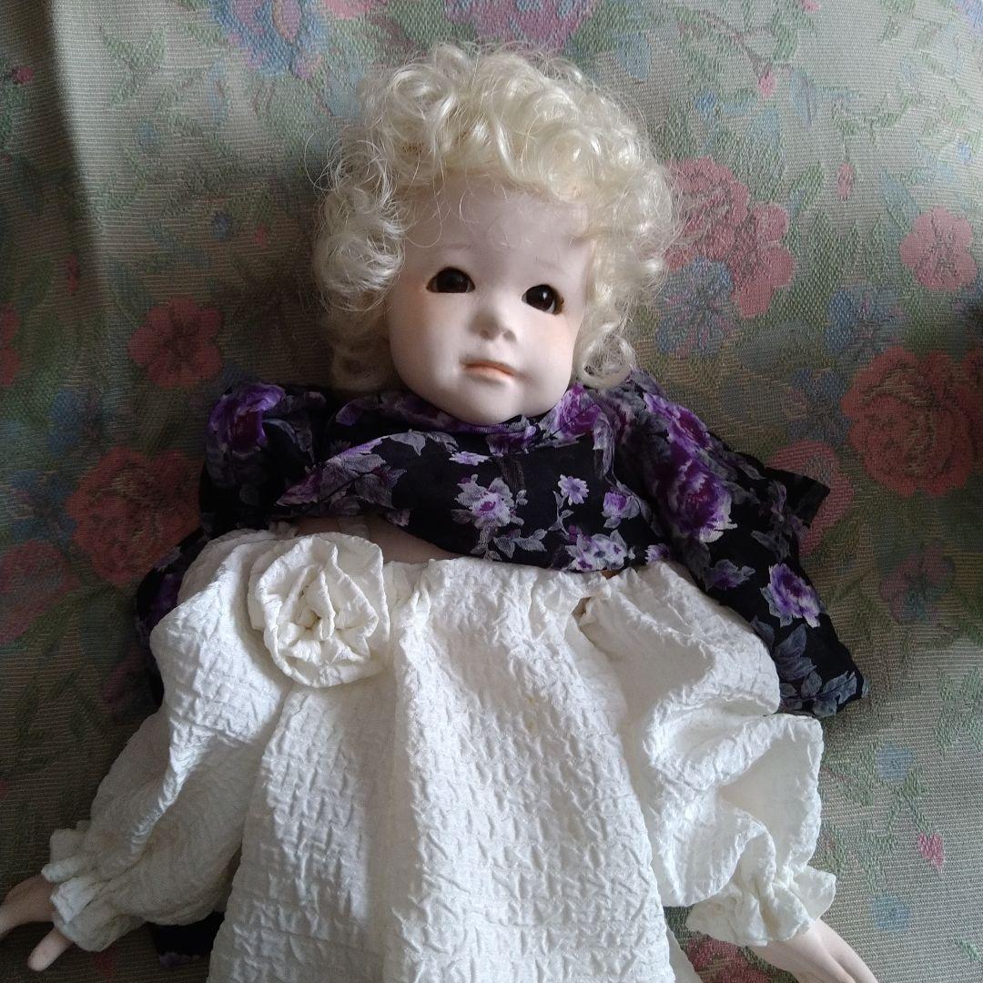 ✭ビスクドール 創作人形優しさ溢れる貴婦人穏やかな笑顔で語り掛けてきそうな憂い。