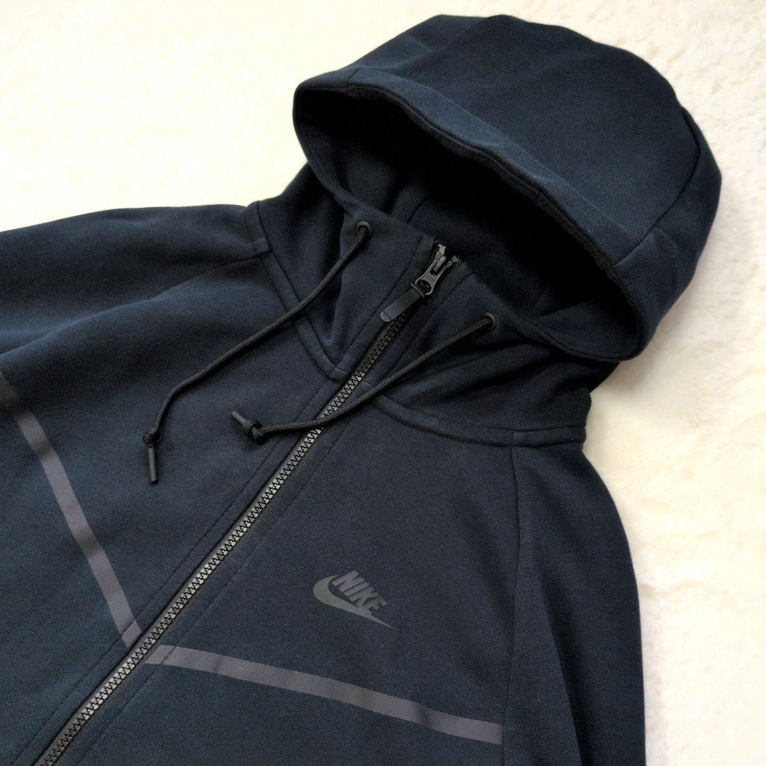 【大人気】NIKE ナイキ テックフリース パーカー 黒 L