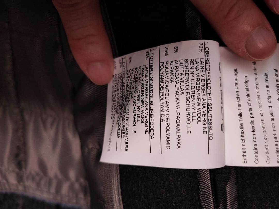 シュナイダー ローデンコート オーストリア製　英米34独仏伊44　ライナー着脱可