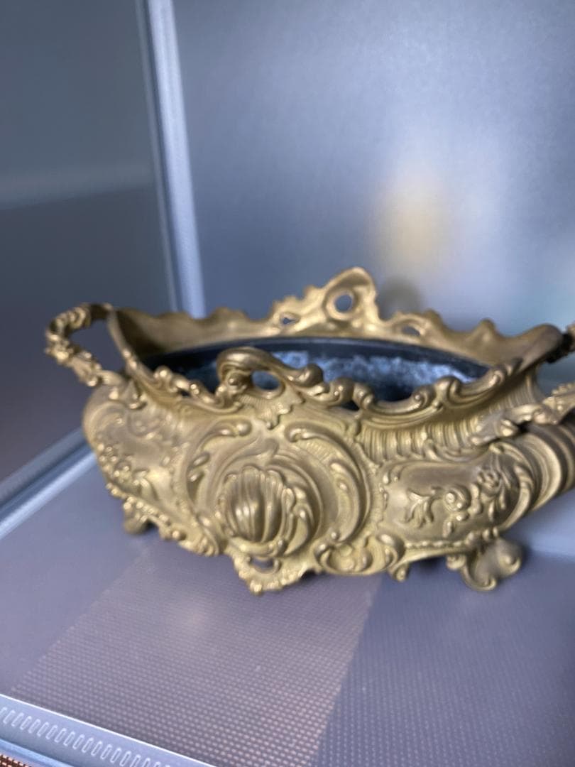 フランスアンティーク ブロンズ ジャルディニエール フラワー ポット