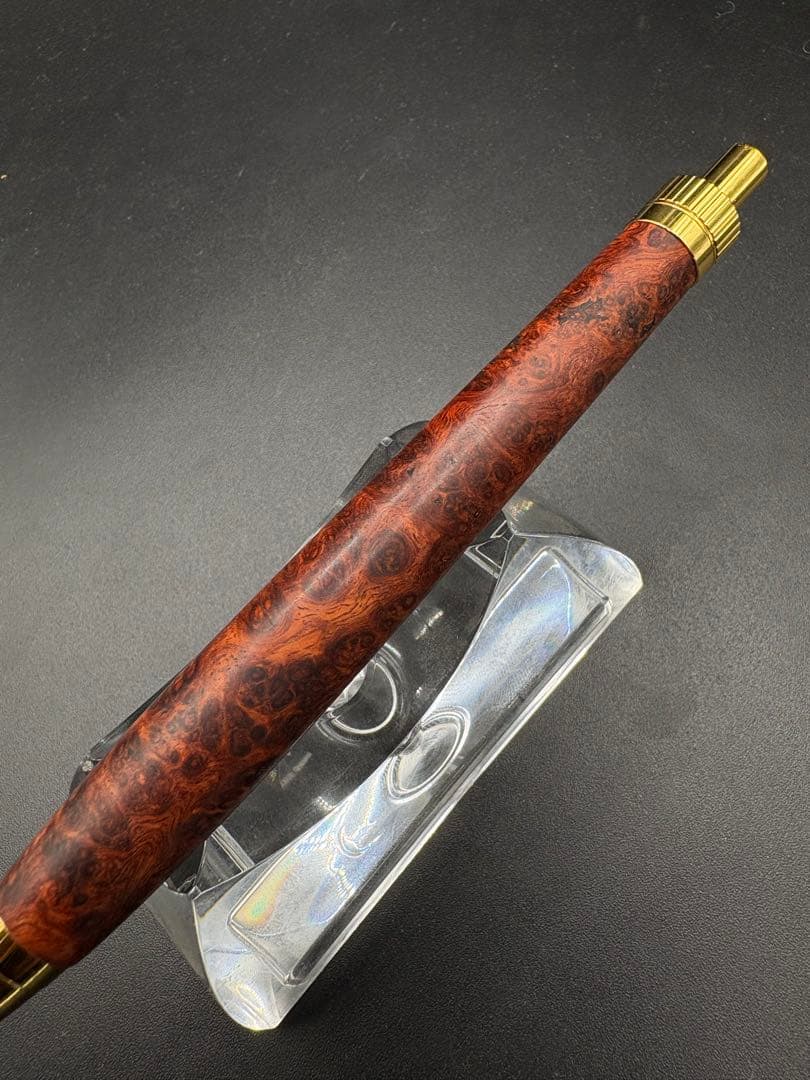 501超極上　本花梨　瘤杢　木軸シャーペン　ボールペン