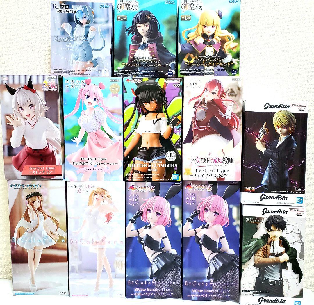 最新プライズフィギュアまとめ売り13点　 美少女フィギュア 長箱