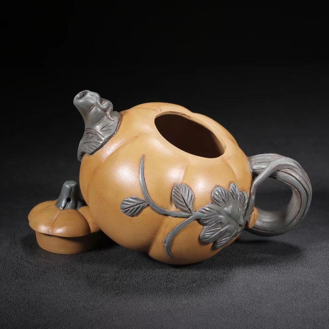 紫砂茶壷 中国宜興製  段泥  カボチャのポット