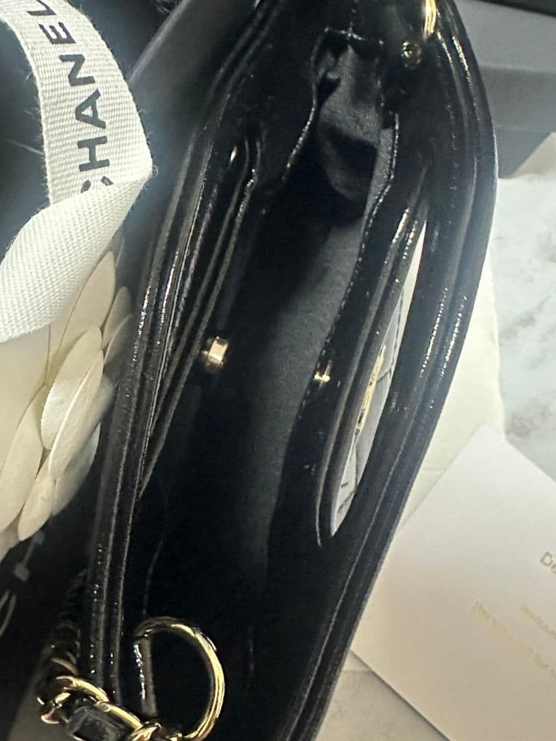 年内限りCHANEL ブラック キルティング バッグ