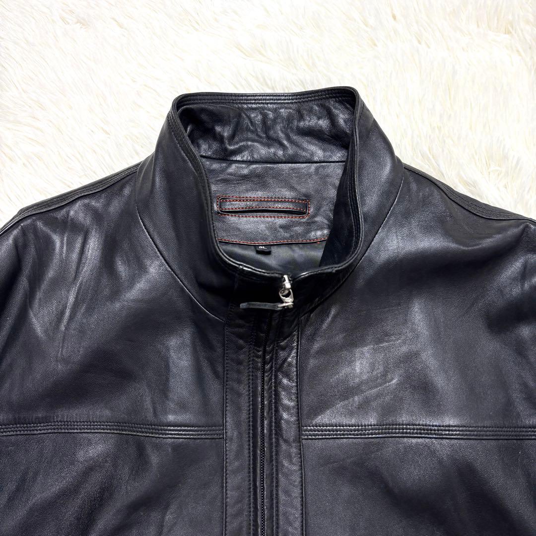 【美品】BALMAIN PARIS ラムレザー ジャケット XL ブラック