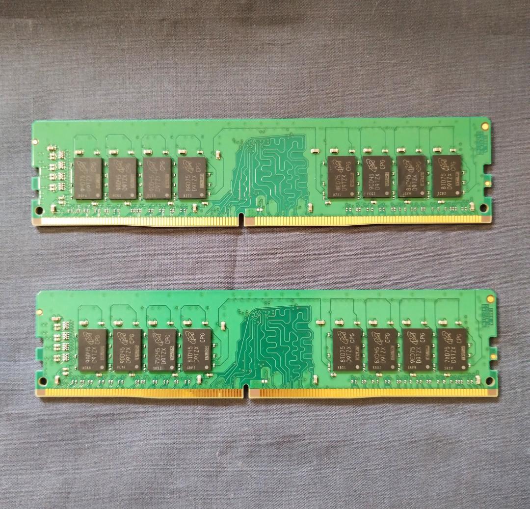 メモリ/DDR4-2666 16GB 2個セット 32GB [9]