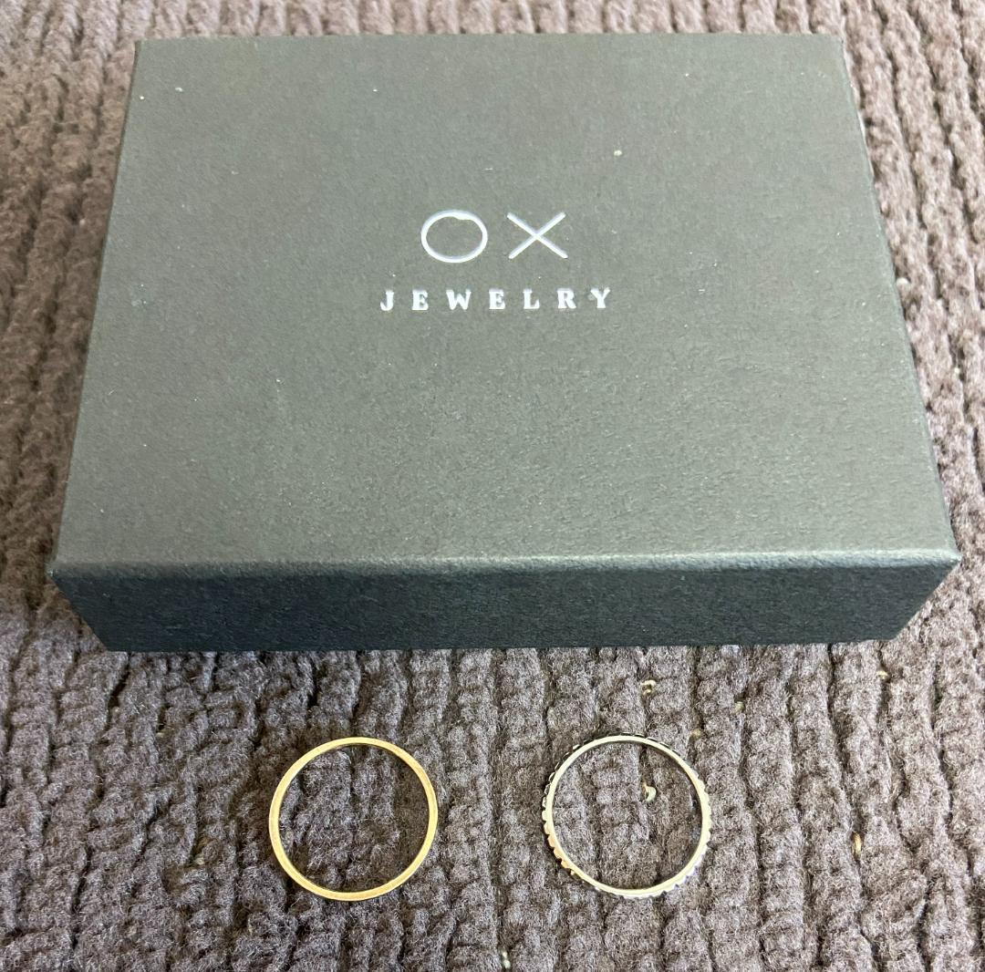 OX JEWELRY Three Color Triple RingSet19号