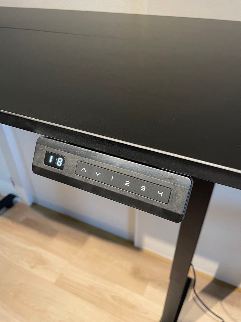 [美品] 電動昇降デスク 幅160cm 奥60cm 引出し付き