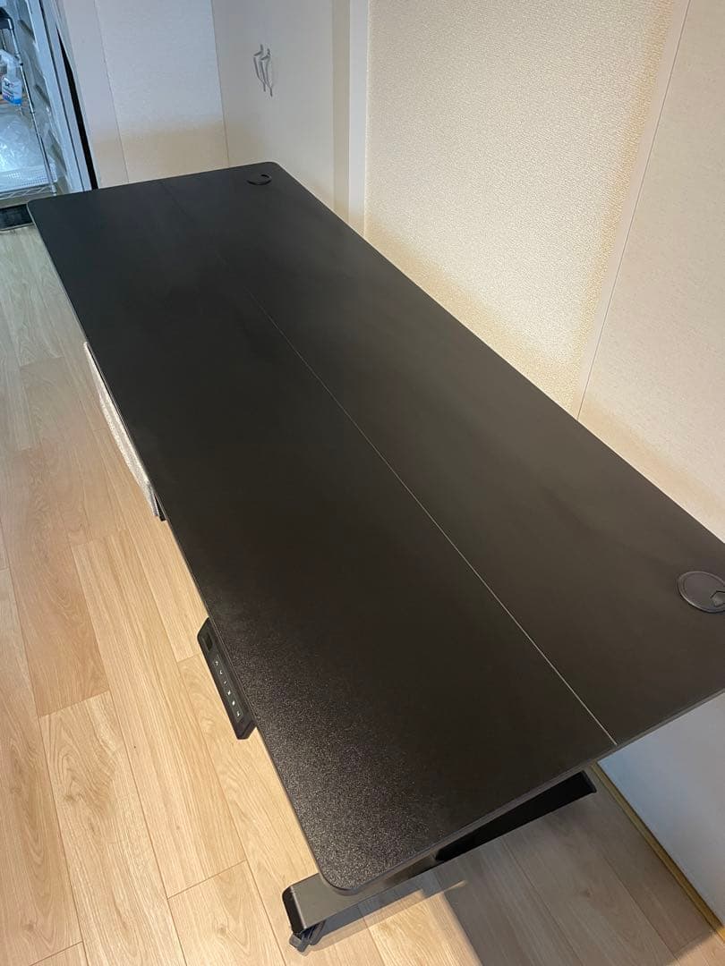 [美品] 電動昇降デスク 幅160cm 奥60cm 引出し付き
