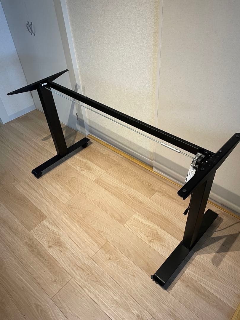 [美品] 電動昇降デスク 幅160cm 奥60cm 引出し付き