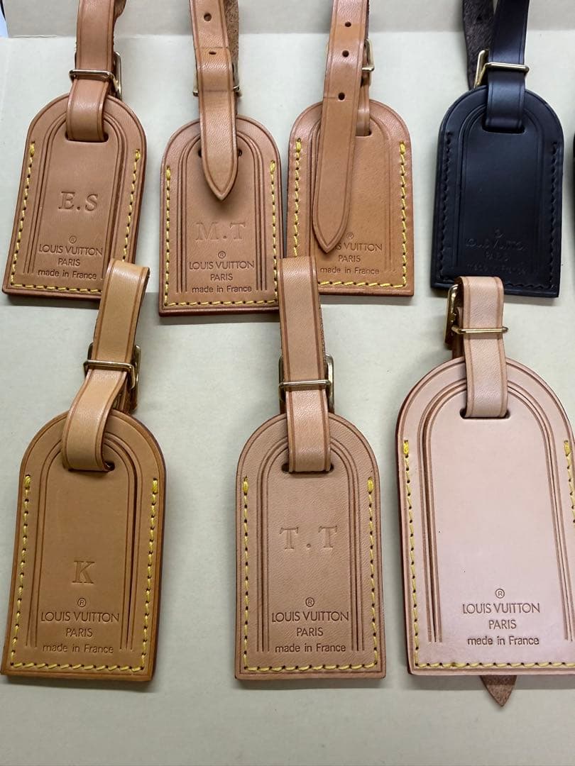 空*様 ルイ・ヴィトン ネームタグ レザー　一部ネーム刻印あり