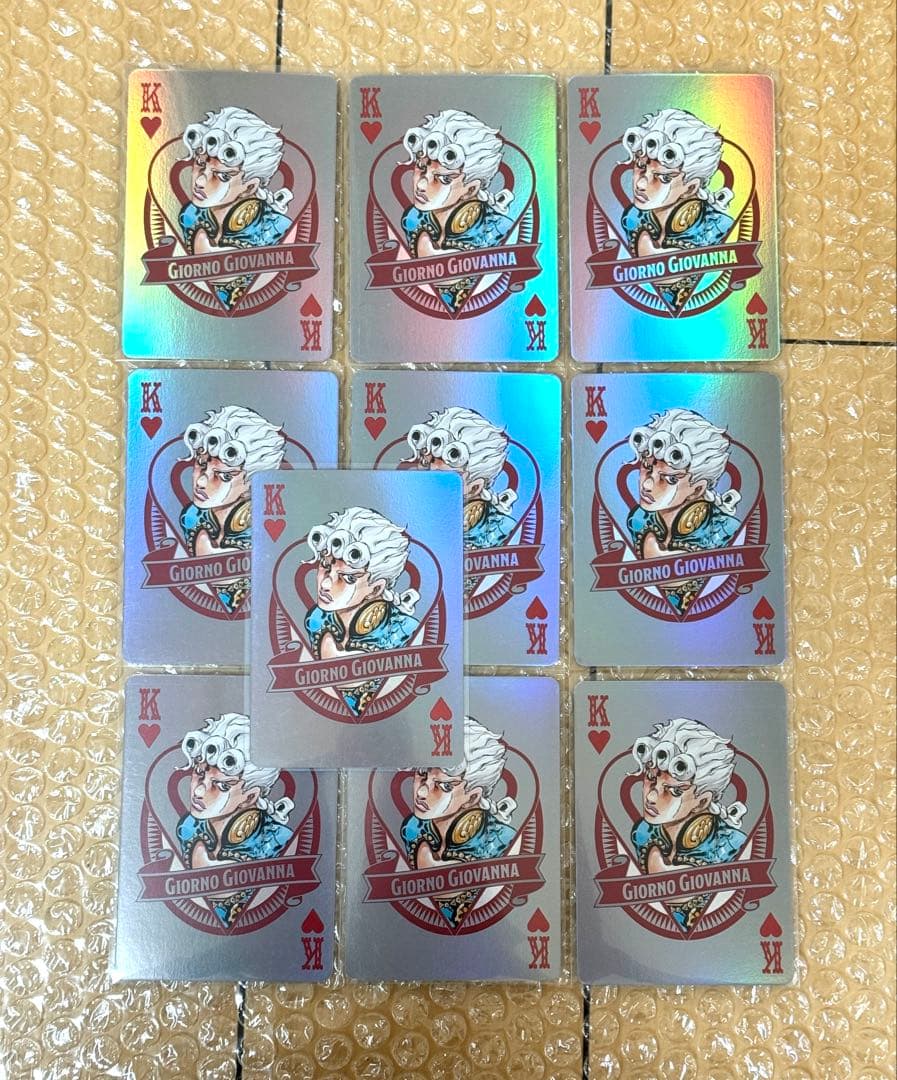 ジョルノ ザジョジョワールド オーロラトランプ 10枚セット